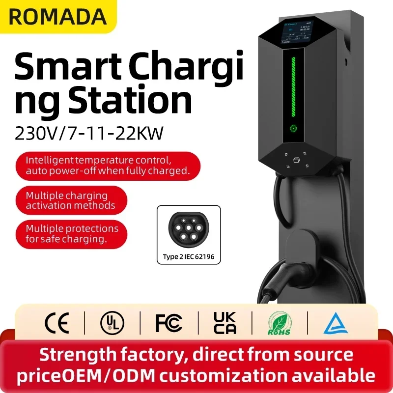 7KW 11KW 22KW ROMADA Inteligen – Wallbox Ev recenzja i cena