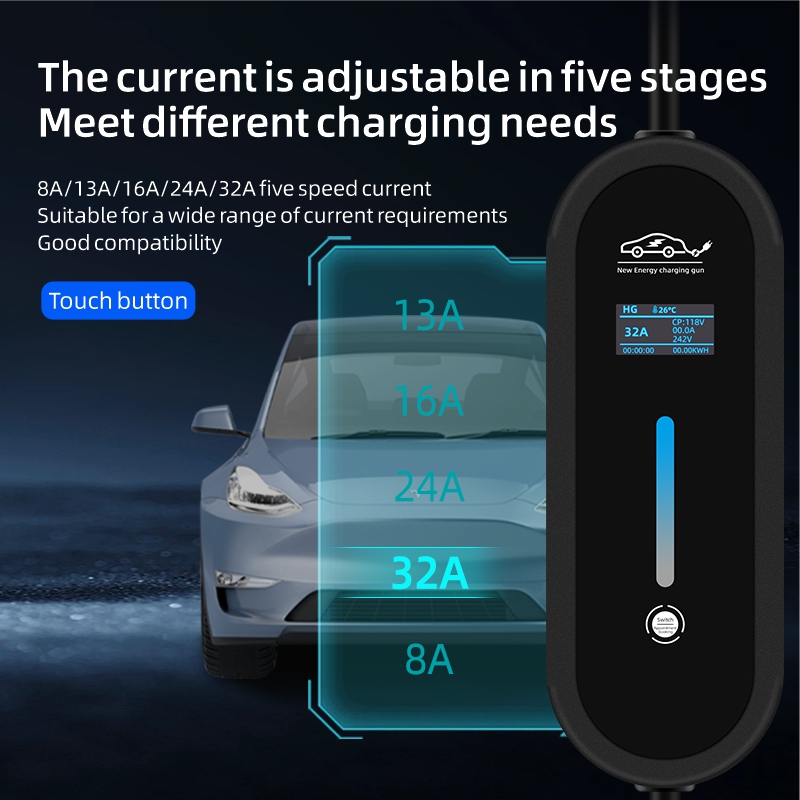 ROMADA 7KW 32A EV Przenośna ła – Ev Charger Adapter recenzja i cena